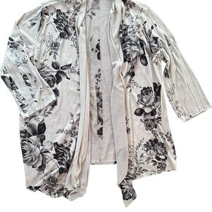 Kate Park Light Gray Knit Cardigan